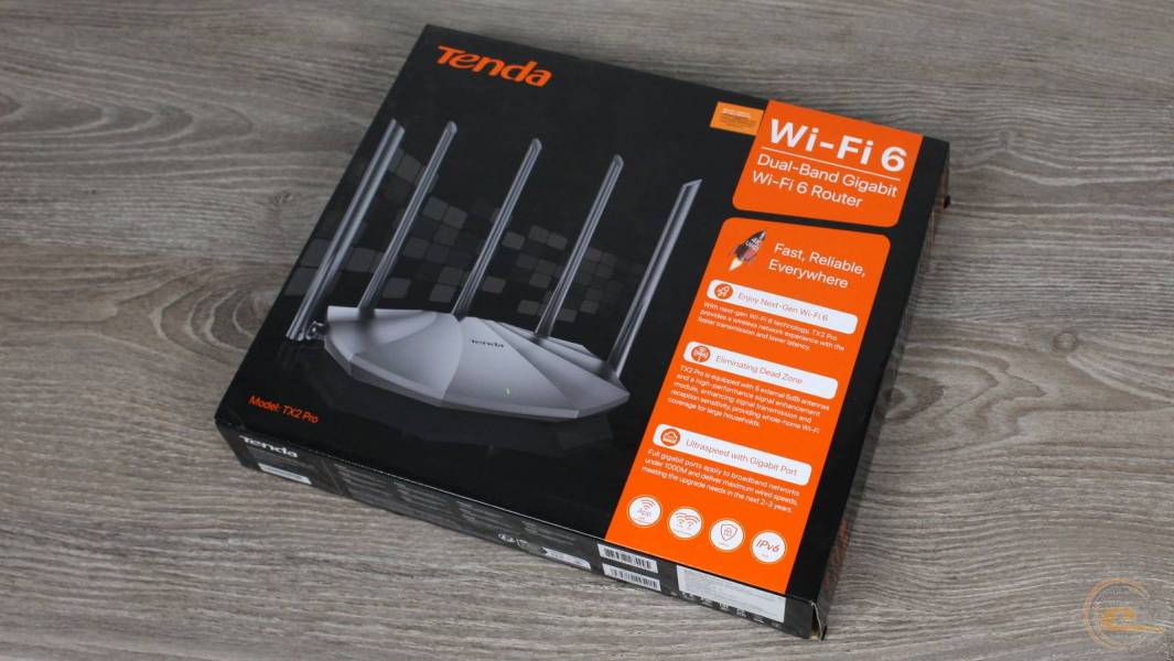 Роутер Tenda Wi-Fi 6 Кабельный